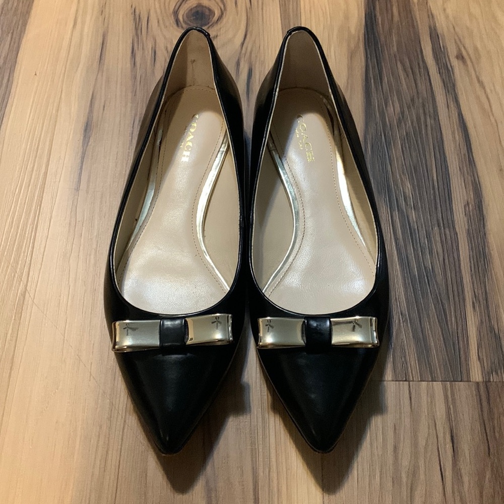 Black Coach flats
